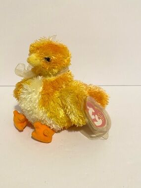 Ty Beanie Baby Chickie Chick 5” Vintage Plush Stuffed Animal Toy Chicken2001